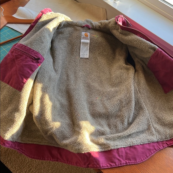 Raspberry Carhartt Sandstone Jacket L - Picture 12 of 12